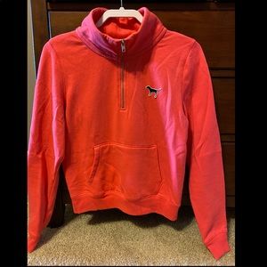 Coral PINK by Victoria’s Secret Half Zip Pullover